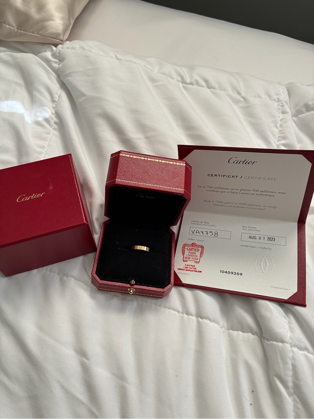 Cartier Gold Love Band size 53